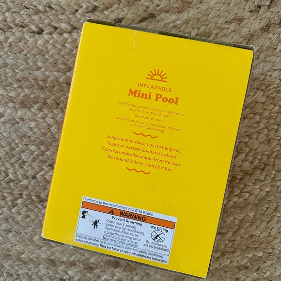 Blue Inflatable Mini Pool - Picture 2 of 2